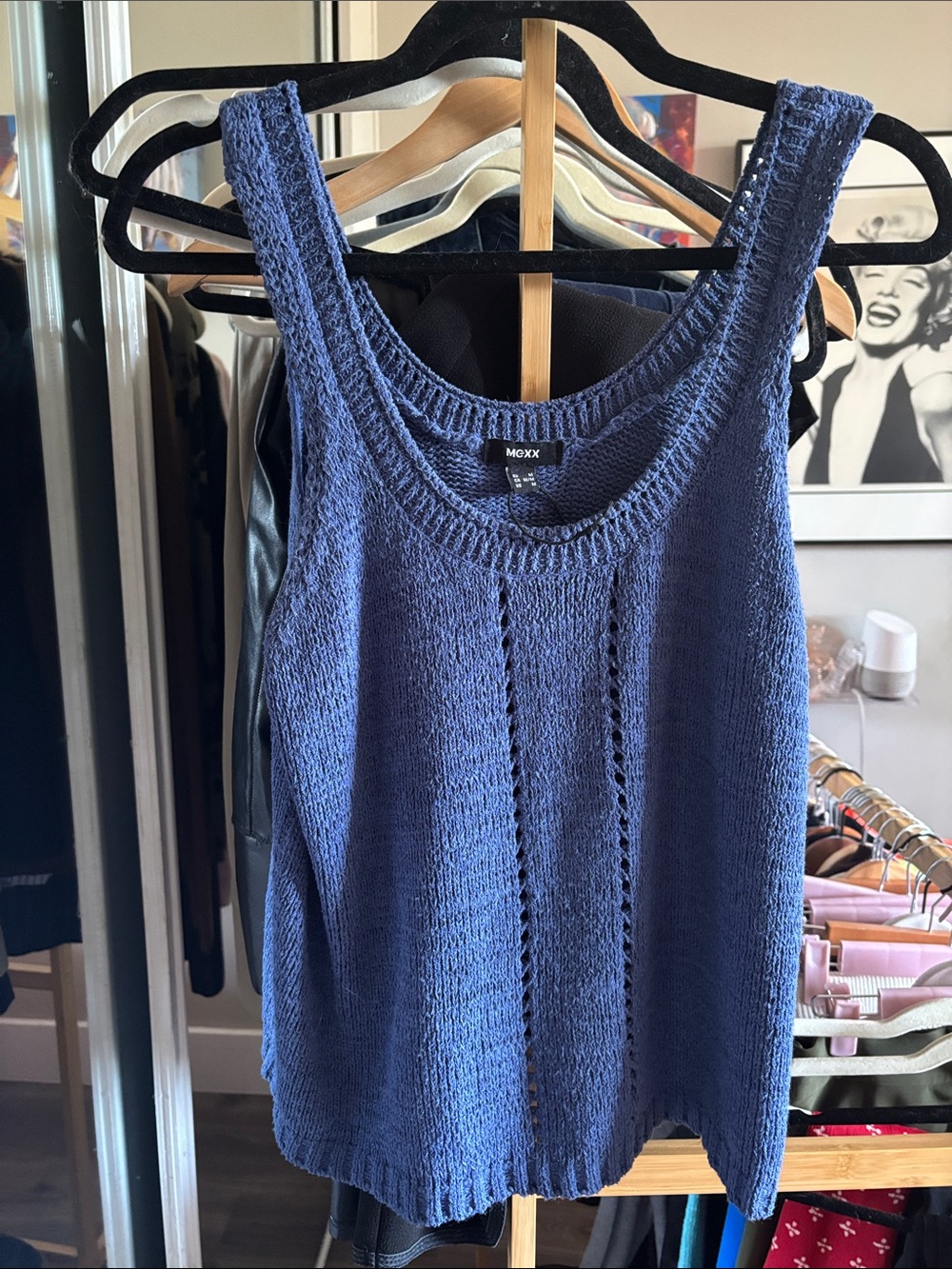 Mexx knit tank royal blue size M